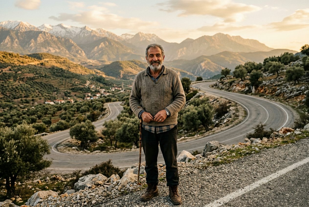 Mehmet Tuncay Akyüz on the roads of Anatolia